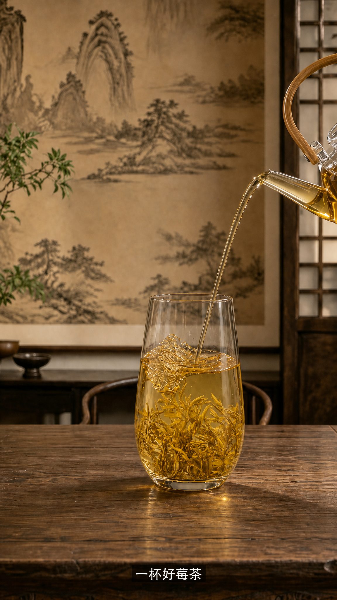 莓茶冲泡场景